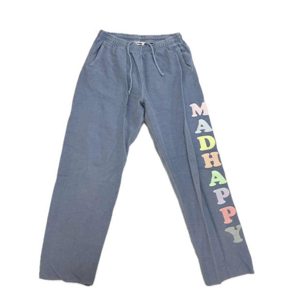 Madhappy Multicolor Logo Blue Sweatpants - “Pastels Universal - Frost”